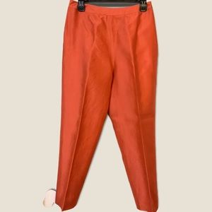 Vintage Casual Corner 100% silk cropped trousers size 8